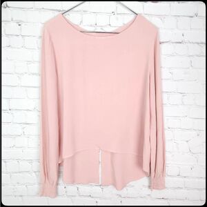 JACK by BB DAKOTA Pink Blush Long Bishop Sleeve Blouse Top Size: Medium